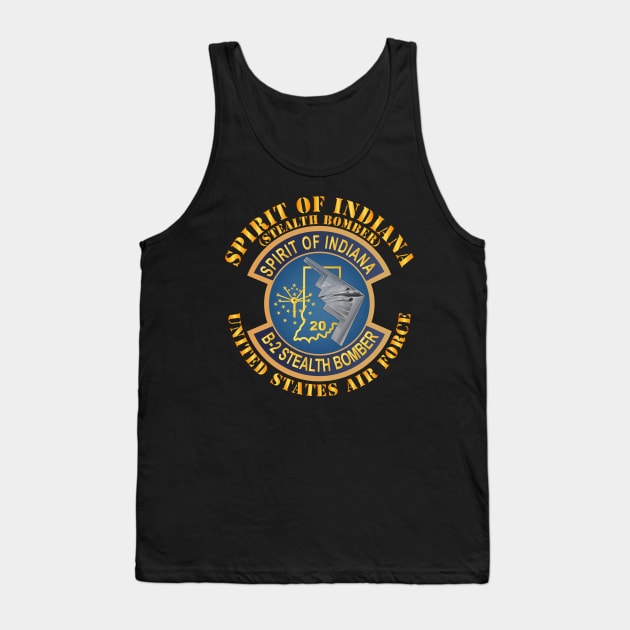 B2 - Spirit of Indiana - Stealth Bomber Tank Top by twix123844